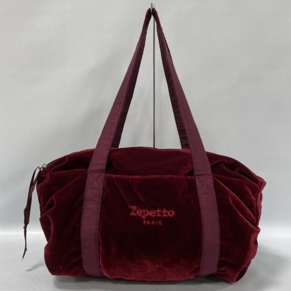 Repetto Burgundy Red Velvet Duffel Bag 🩰♥️♥️